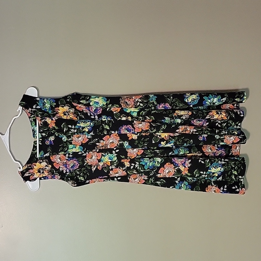 Metaphor Floral Print Black‎ Dress Womens 8